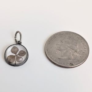 Sterling Silver 4 Leaf Clover Bracelet Charm